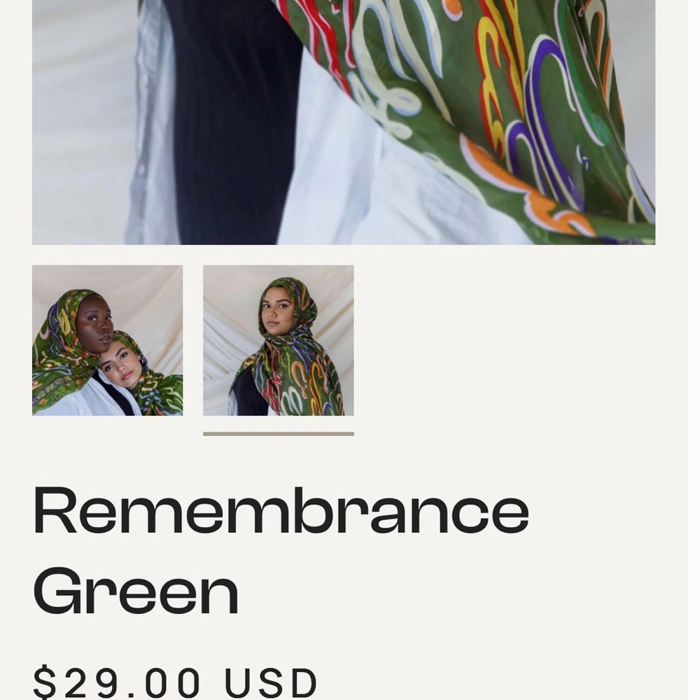 Vela Scarves Remembrance Green